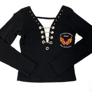 Vintage Motorcycle Rally Hollister CA Graphic Tee